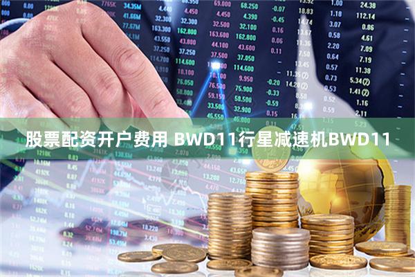 股票配资开户费用 BWD11行星减速机BWD11